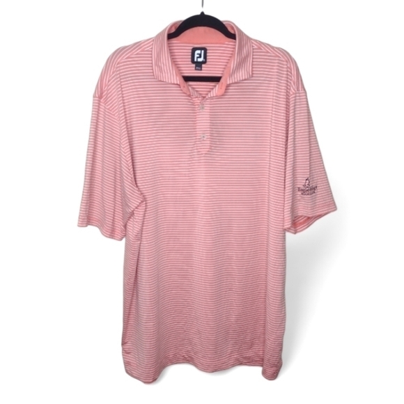 FootJoy Men’s Golf Polo Shirt XL Navy Eagle Ridge Resort Logo Performance Preppy - Picture 1 of 8